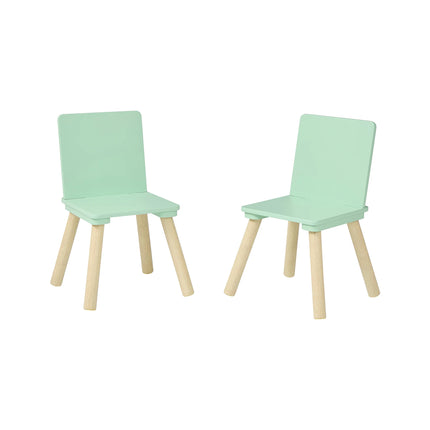 Kids Green Table and Two Chairs Set