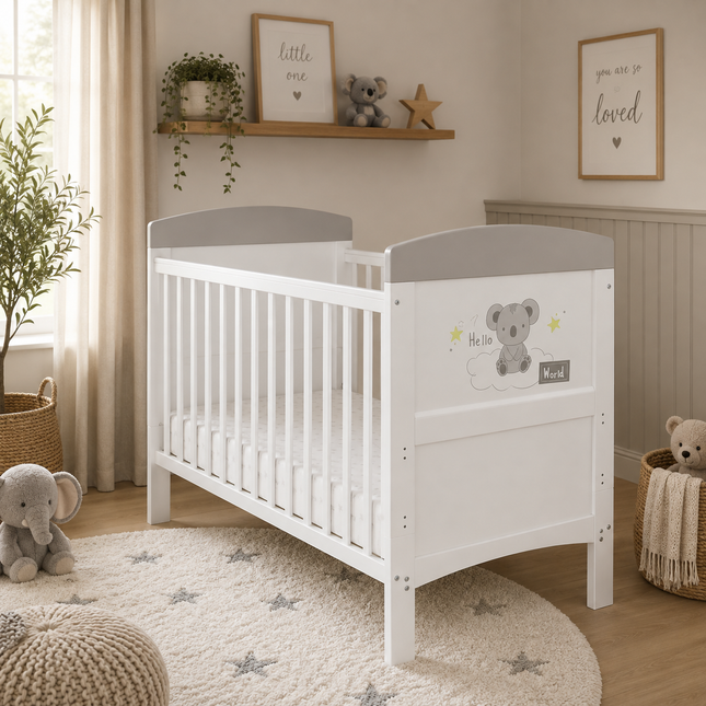 Hello World Koala Cot Bed