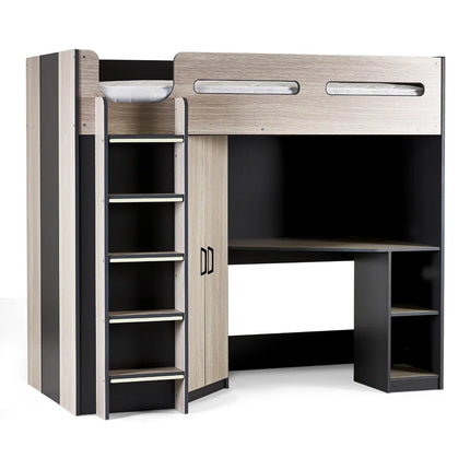 Hercules High Sleeper - Woodgrain & Anthracite
