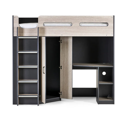 Hercules High Sleeper - Woodgrain & Anthracite