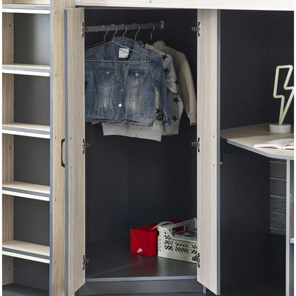 Hercules High Sleeper - Woodgrain & Anthracite