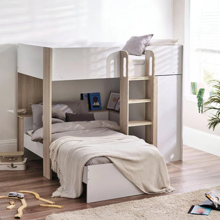 Horizon Bunk Bed - Wood & White