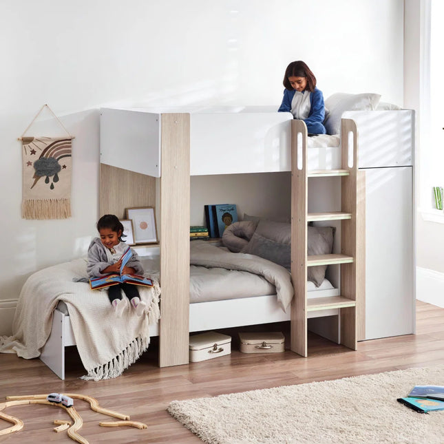Horizon Bunk Bed - Wood & White