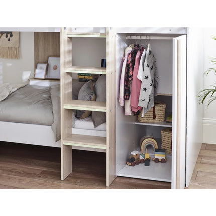Horizon Bunk Bed - Wood & White