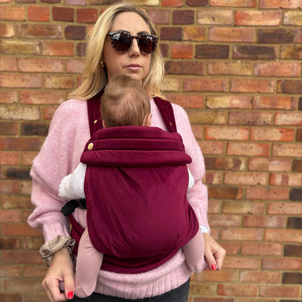Velvet Baby Carrier - Velvet Cherry