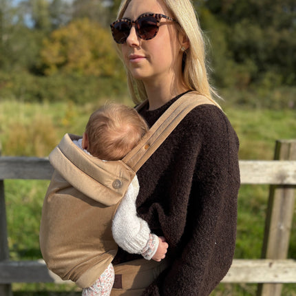 Velvet Baby Carrier - Almondine