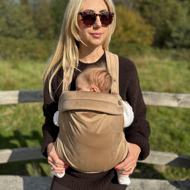 Velvet Baby Carrier - Almondine