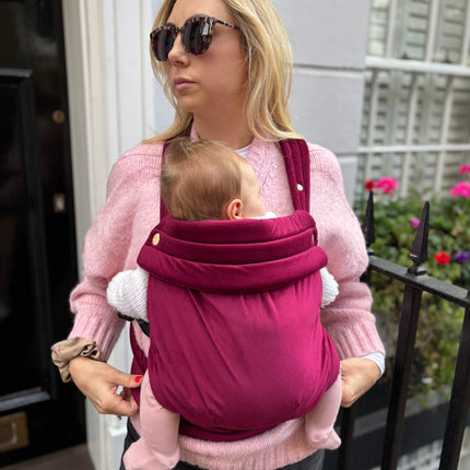 Velvet Baby Carrier - Velvet Cherry