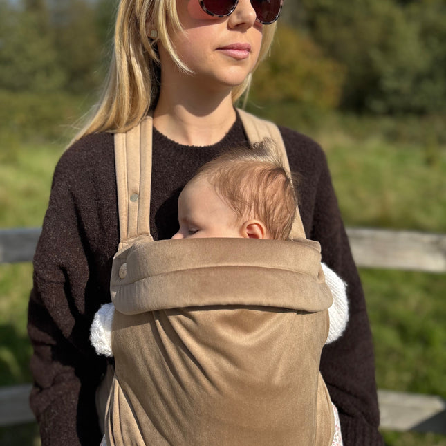 Velvet Baby Carrier - Almondine