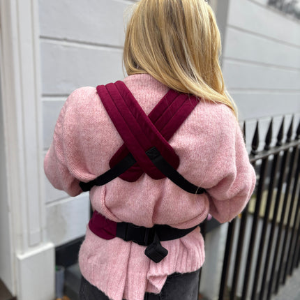 Velvet Baby Carrier - Velvet Cherry