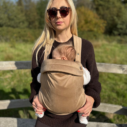 Velvet Baby Carrier - Almondine