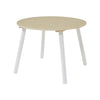 Round Table & 2 Chair Set - Natural & White