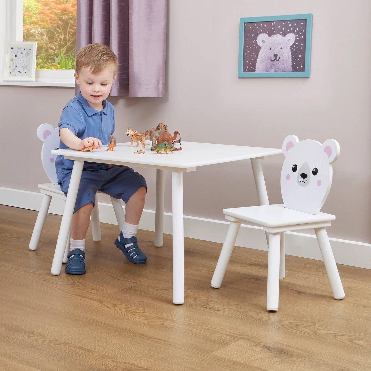 Bear Table & 2 Chairs