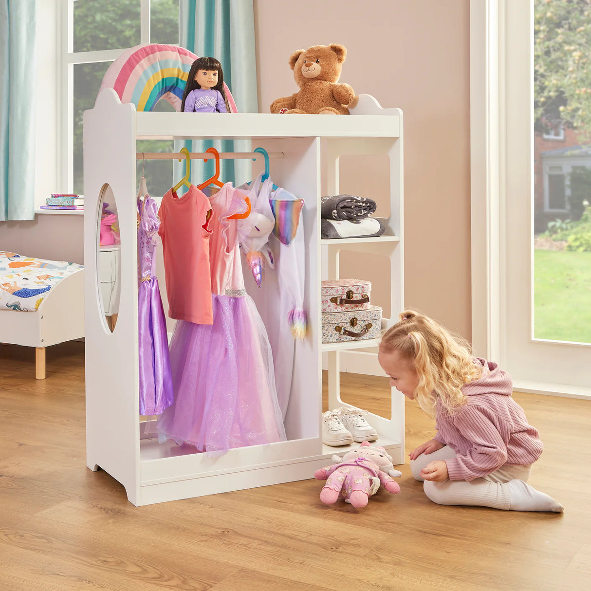 Kid's Dressing Rail with Mirror