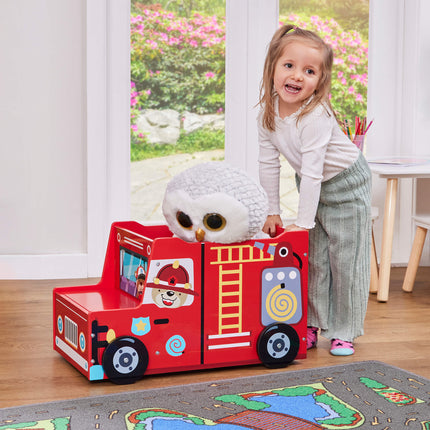 Fire Engine Toy Box