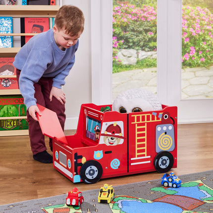 Fire Engine Toy Box