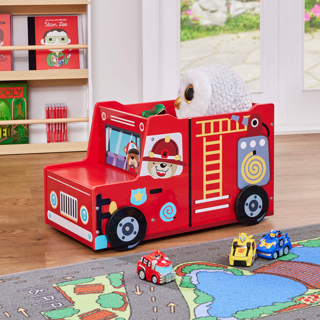 Fire Engine Toy Box