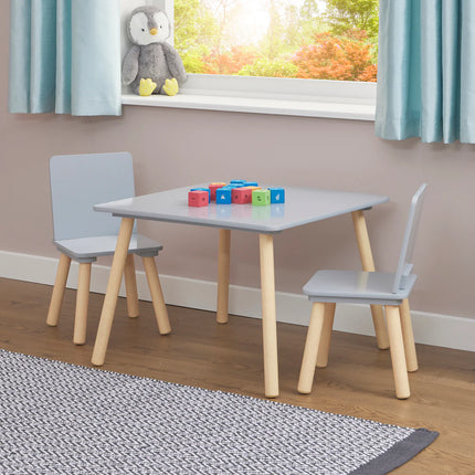 Kids Grey Table & Chairs