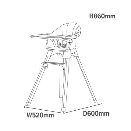Highchair - Grey