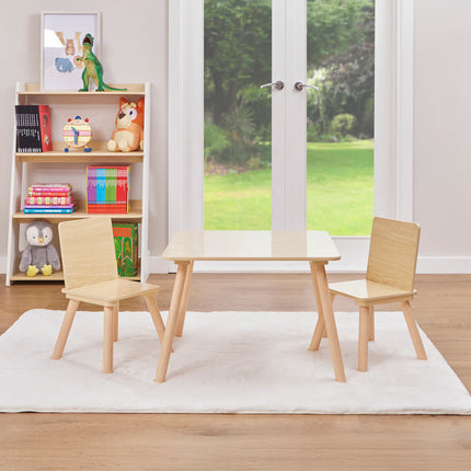 Kids Natural Wood Table & Chairs