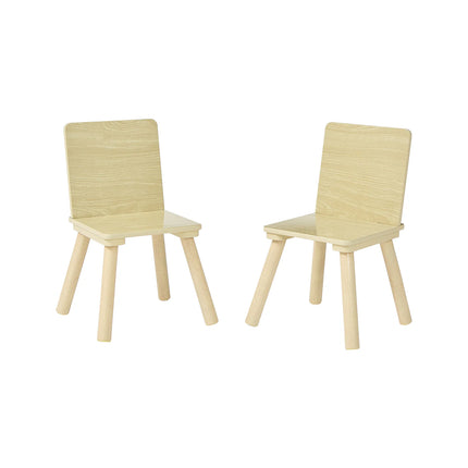 Kids Natural Wood Table & Chairs