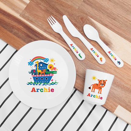 Kids Personalised Dining Set - Noah's Ark