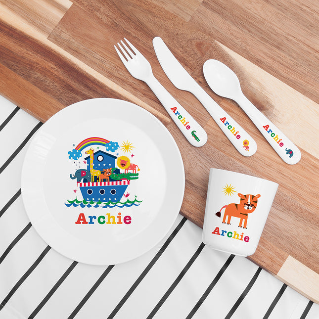 Kids Personalised Dining Set - Noah's Ark