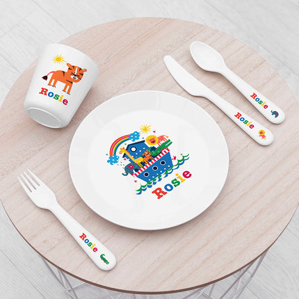 Kids Personalised Dining Set - Noah's Ark