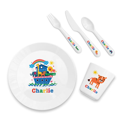 Kids Personalised Dining Set - Noah's Ark