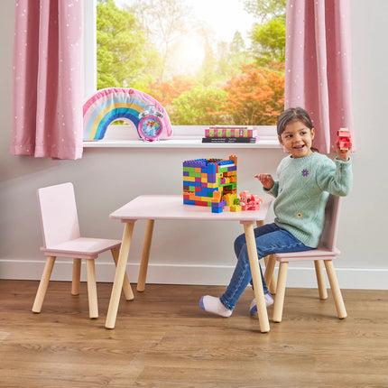 Kids Pink Table & Chairs