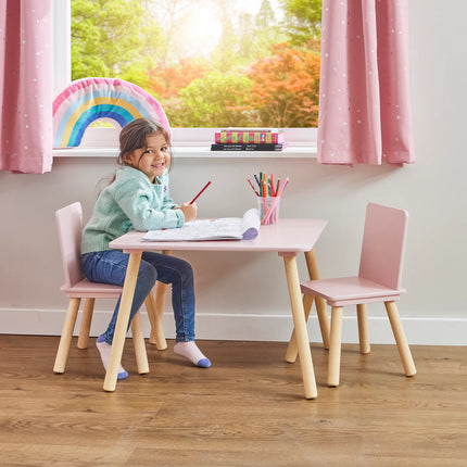 Kids Pink Table & Chairs