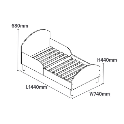Toddler Bed - Spread your Wings Butterfly