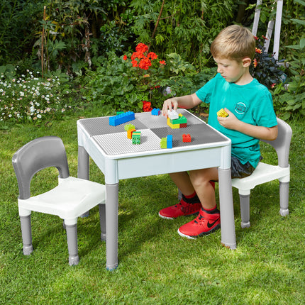 5 in 1 Multi Activity Lego Table - Grey