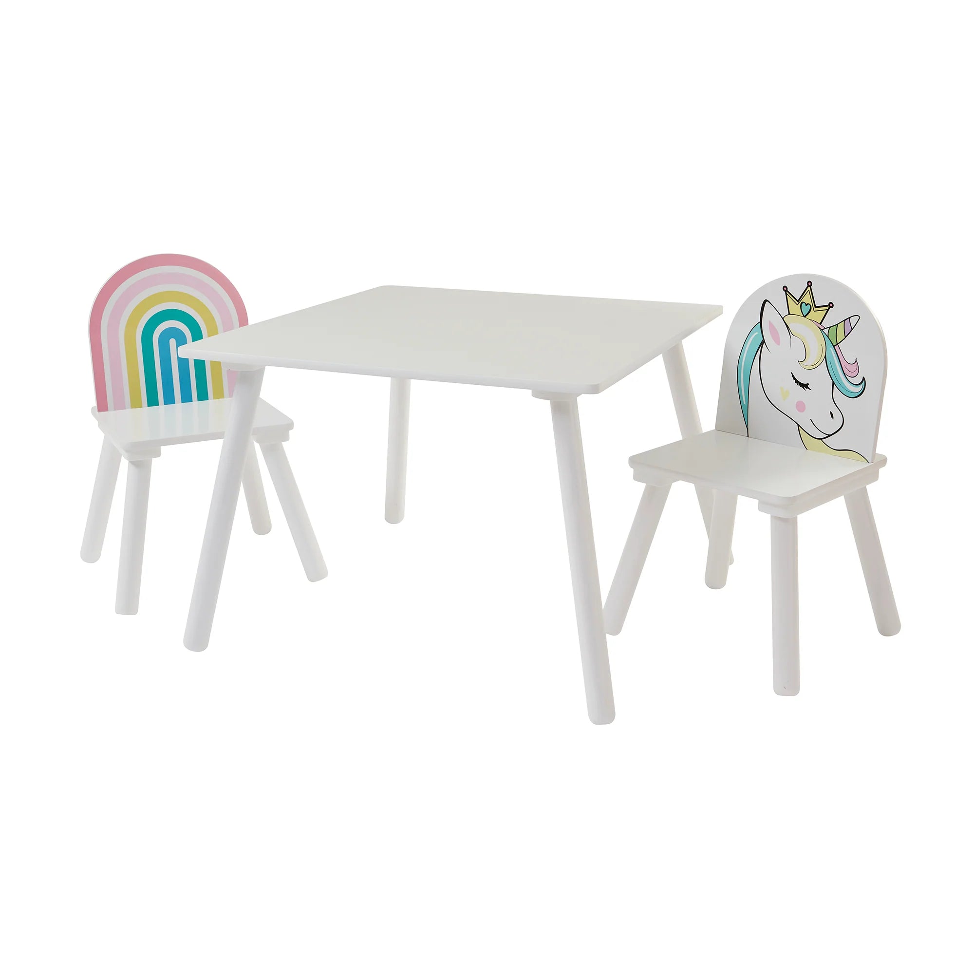 Kid's Unicorn and Rainbow Table & Chairs Set | Liberty House Toys