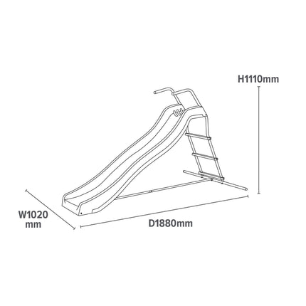 Kids Wavy Slide with Water Feature