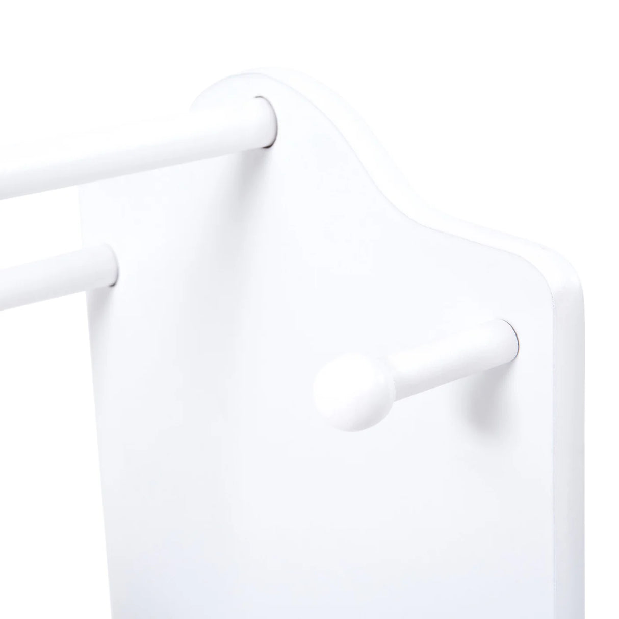 White Dressing Up Unit with Grey Boxes