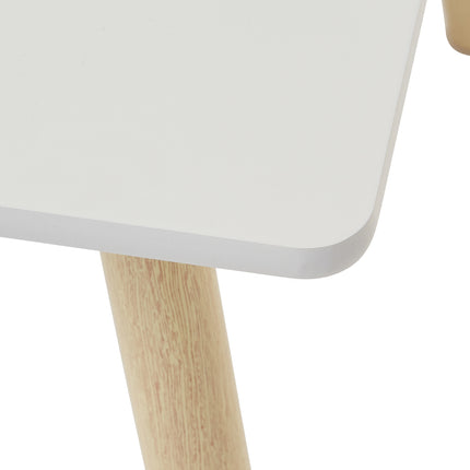 White & Pinewood Chairs - set of 2