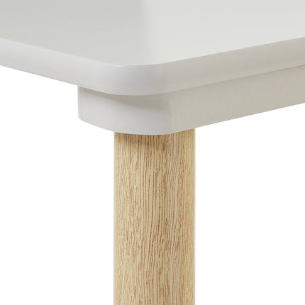 White & Pinewood Chairs - set of 2