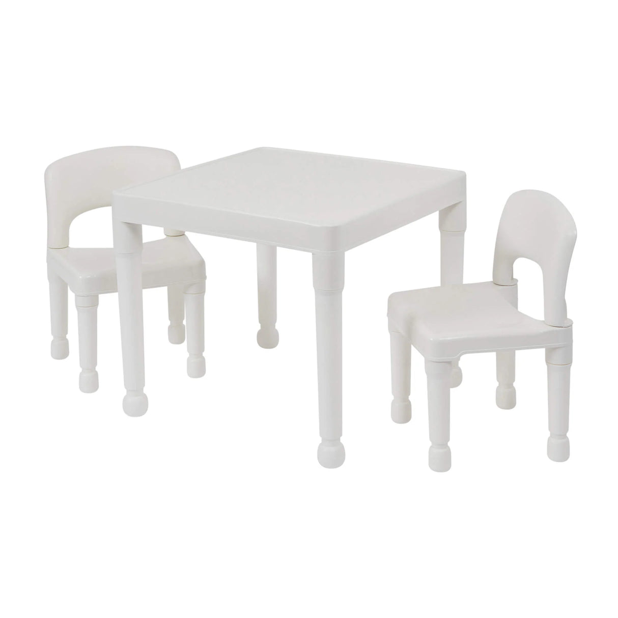 White Table & 2 Chair Set
