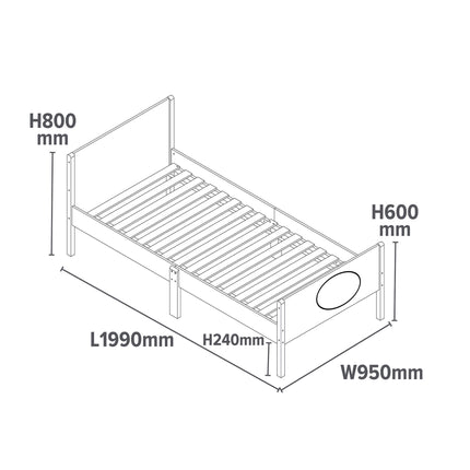 Kids Single Bed - Ballerina