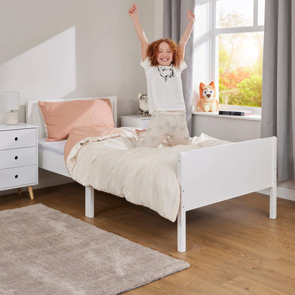 Kids Single Bed - White