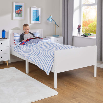 Kids Single Bed - White