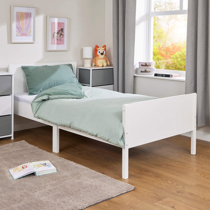Kids Single Bed - White