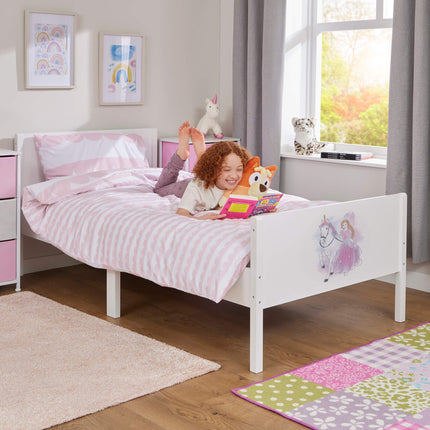 Kids Single Bed - Princess & Unicorn