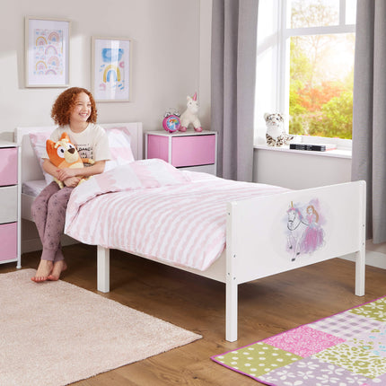 Kids Single Bed - Princess & Unicorn