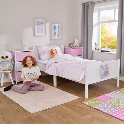 Kids Single Bed - Princess & Unicorn