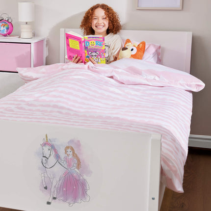 Kids Single Bed - Princess & Unicorn