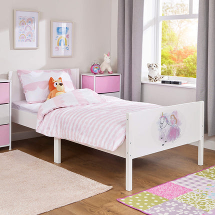 Kids Single Bed - Princess & Unicorn
