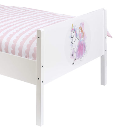 Kids Single Bed - Princess & Unicorn