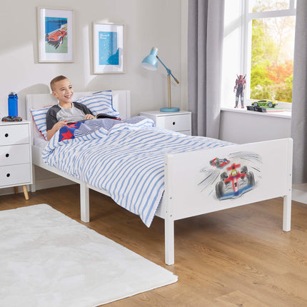 Kids Single Bed - Racing Cars
